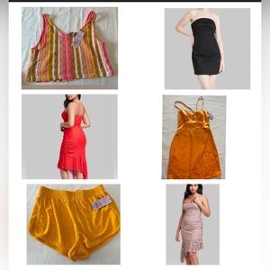 Wild fable woman clothing 6 piece lot NWT dress top shorts